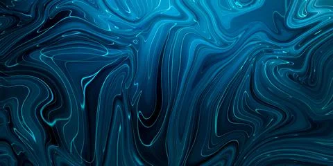 Marbled blue abstract background. Liquid marble pattern. Stock Illustration