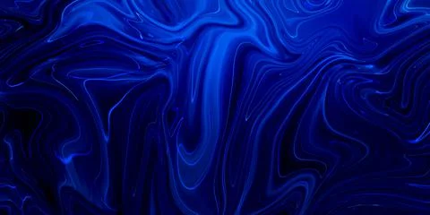 Marbled blue abstract background. Liquid marble pattern. Stock Illustration