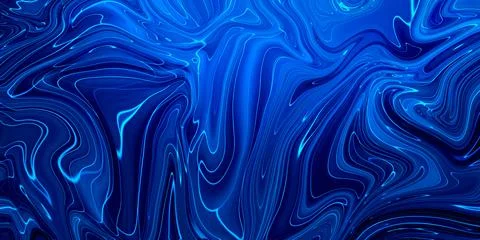 Marbled blue abstract background. Liquid marble pattern. Stock Illustration
