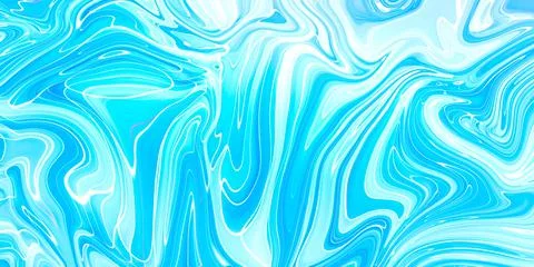 Marbled blue abstract background. Liquid marble pattern. Stock Illustration