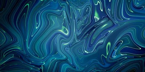 Marbled blue abstract background. Liquid marble pattern. Stock Illustration