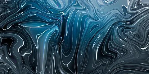 Marbled blue abstract background. Liquid marble pattern. Stock Illustration