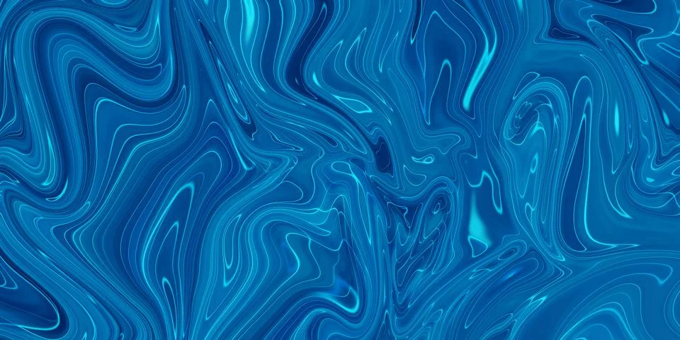 Marbled blue abstract background. Liquid marble pattern. Stock Illustration