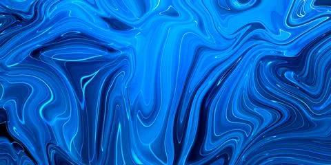 Marbled blue abstract background. Liquid marble pattern. Stock Illustration