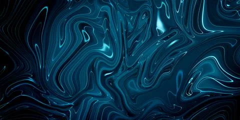 Marbled blue abstract background. Liquid marble pattern. Stock Illustration