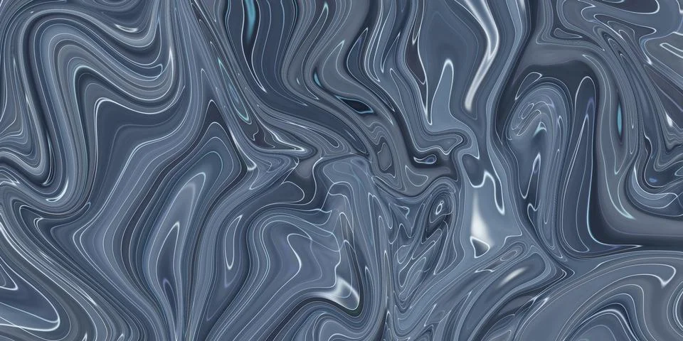 Marbled blue abstract background. Liquid marble pattern. Stock Illustration