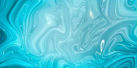 Marbled blue abstract background. Liquid marble pattern. Stock Illustration