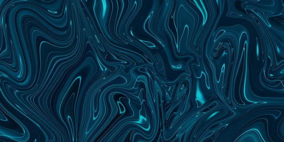 Marbled blue abstract background. Liquid marble pattern. Stock Illustration