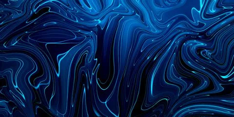 Marbled blue abstract background. Liquid marble pattern. Stock Illustration