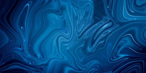 Marbled blue abstract background. Liquid marble pattern. Stock Illustration