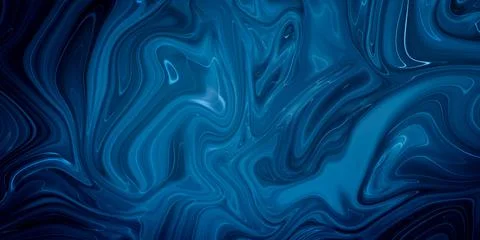Marbled blue abstract background. Liquid marble pattern. Stock Illustration