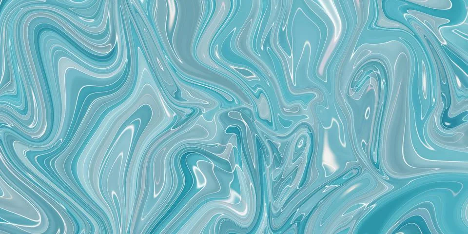 Marbled blue abstract background. Liquid marble pattern. Stock Illustration