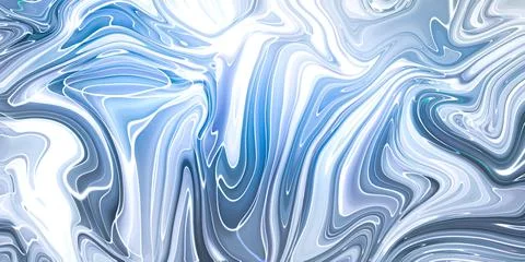 Marbled blue abstract background. Liquid marble pattern. Stock Illustration