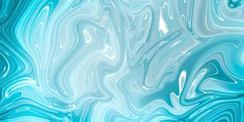 Marbled blue abstract background. Liquid marble pattern. Stock Illustration