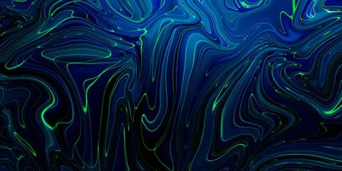 Marbled blue abstract background. Liquid marble pattern. Stock Illustration