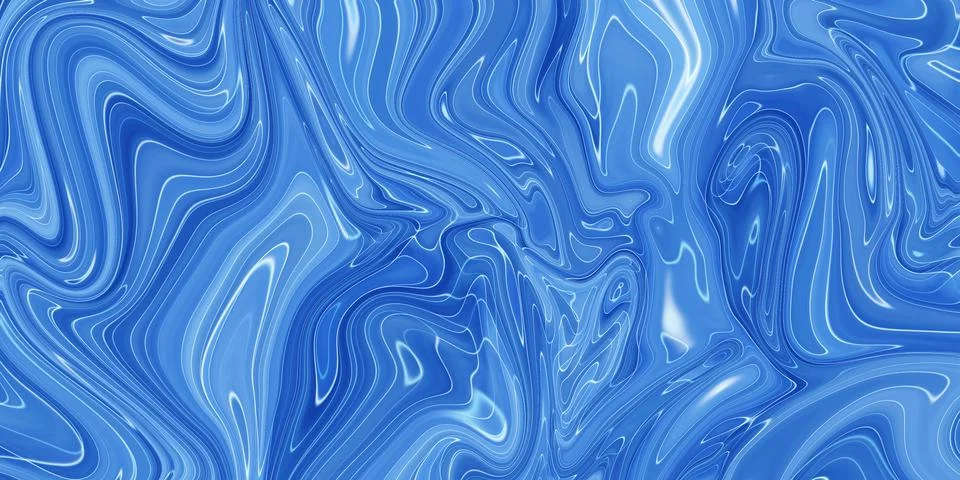 Marbled blue abstract background. Liquid marble pattern. Stock Illustration