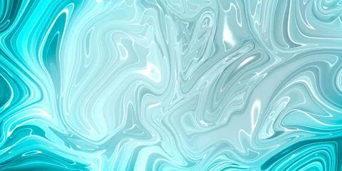 Marbled blue abstract background. Liquid marble pattern. Stock Illustration