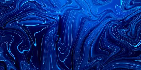 Marbled blue abstract background. Liquid marble pattern. Stock Illustration