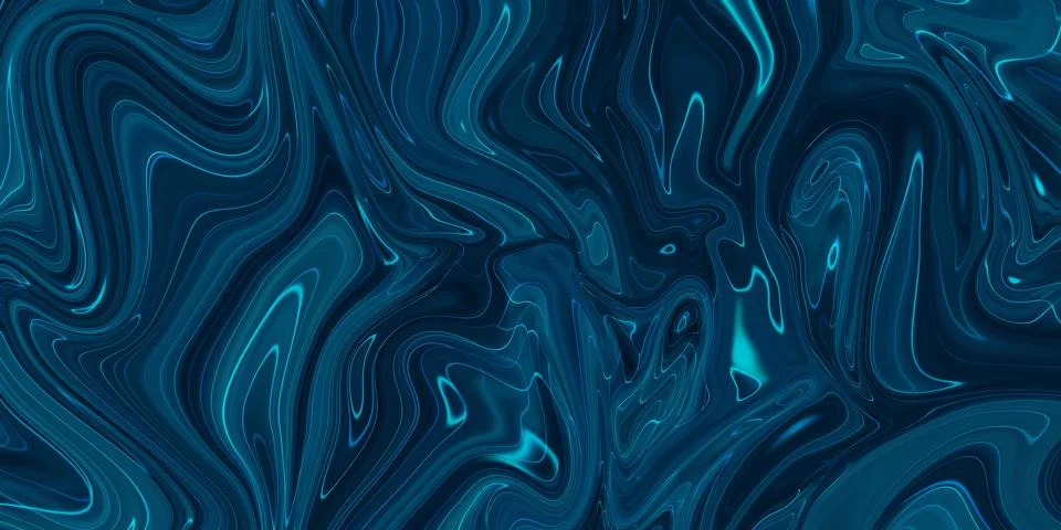 Marbled blue abstract background. Liquid marble pattern. Stock Illustration