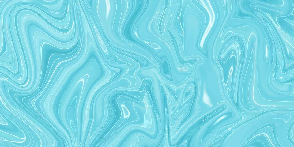 Marbled blue abstract background. Liquid marble pattern. Stock Illustration