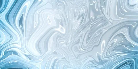 Marbled blue abstract background. Liquid marble pattern. Stock Illustration