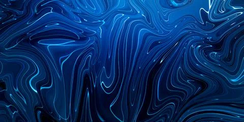 Marbled blue abstract background. Liquid marble pattern. Stock Illustration