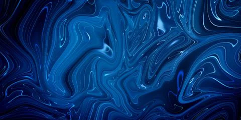 Marbled blue abstract background. Liquid marble pattern. Stock Illustration
