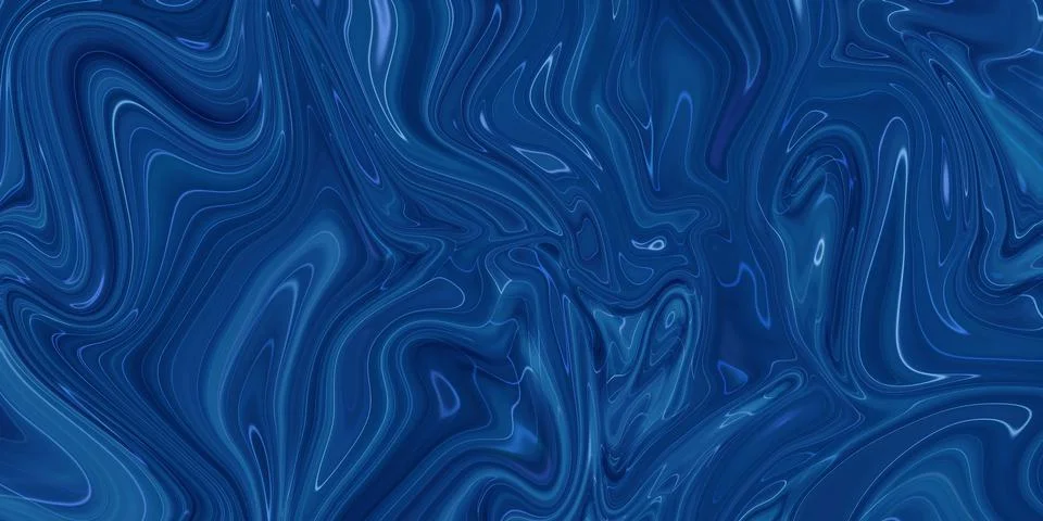Marbled blue abstract background. Liquid marble pattern. Stock Illustration