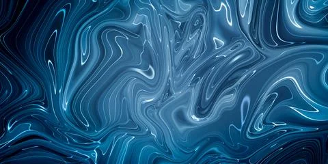 Marbled blue abstract background. Liquid marble pattern. Stock Illustration
