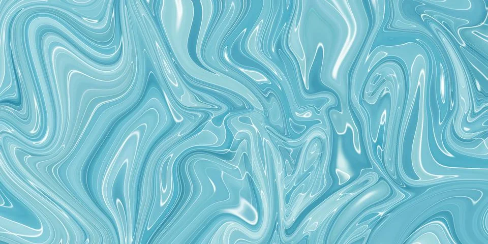 Marbled blue abstract background. Liquid marble pattern. Stock Illustration