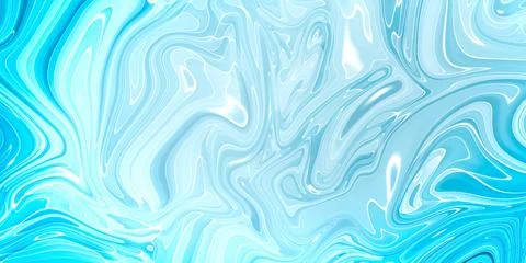Marbled blue abstract background. Liquid marble pattern. Stock Illustration