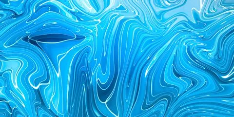 Marbled blue abstract background. Liquid marble pattern. Stock Illustration