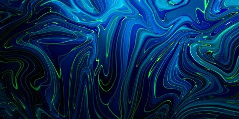 Marbled blue abstract background. Liquid marble pattern. Stock Illustration