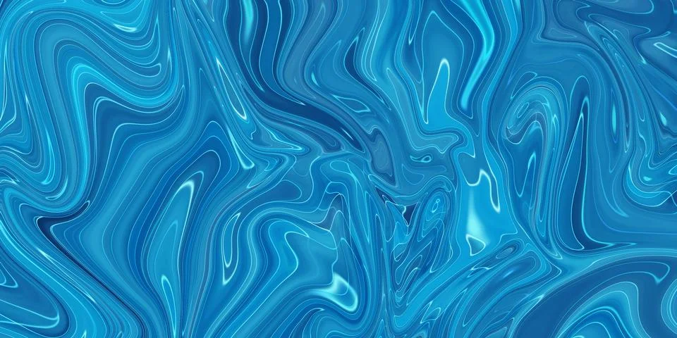 Marbled blue abstract background. Liquid marble pattern. Stock Illustration