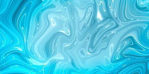 Marbled blue abstract background. Liquid marble pattern. Stock Illustration