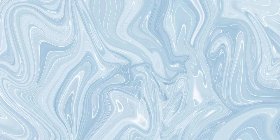 Marbled blue abstract background. Liquid marble pattern. Stock Illustration