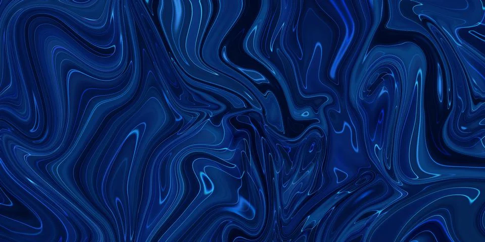 Marbled blue abstract background. Liquid marble pattern. Stock Illustration