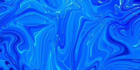 Marbled blue abstract background. Liquid marble pattern. Stock Illustration