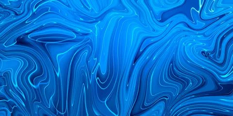 Marbled blue abstract background. Liquid marble pattern. Stock Illustration