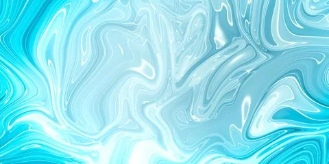 Marbled blue abstract background. Liquid marble pattern. Stock Illustration