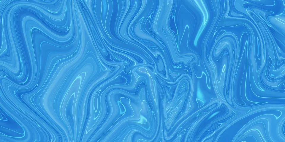 Marbled blue abstract background. Liquid marble pattern. Stock Illustration