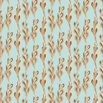 Marbled paper seamless vector pattern in mint Stock Illustration