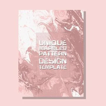 Marbled pink abstract background. Liquid marble pattern. Vector fluid texture 스톡 일러스트