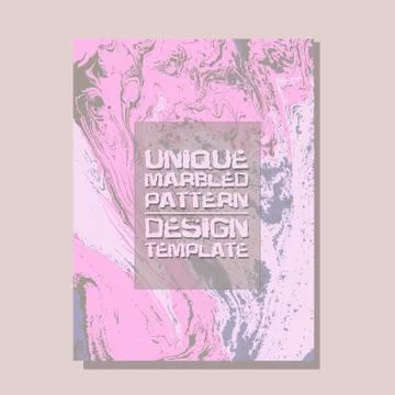 Marbled pink abstract background. Liquid marble pattern. Vector fluid texture Illustrazione stock