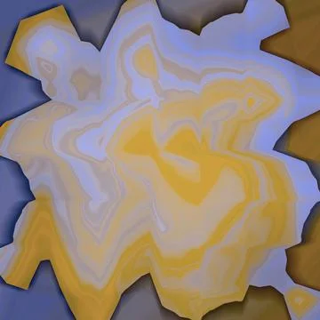 Marbled realistic empty picture frame on transparent background. Yellow and p Ilustración de archivo