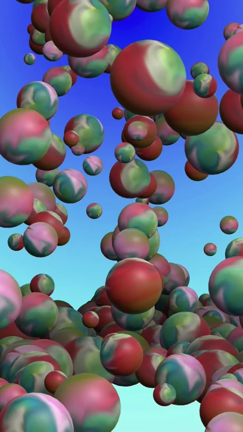 Marbled spheres 스톡 동영상 331027602
