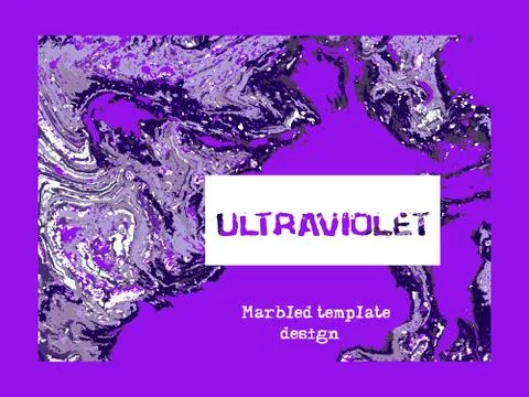 Marbled violet abstract background. Liquid marble pattern. Vector fluid texture Illustrazione stock