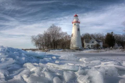Marblehead lighthouse Foto stock