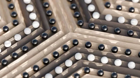 Marbles Path 3D loop animation Stock Footage 300181855