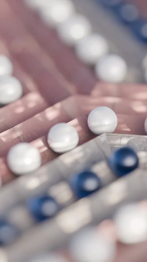 Marbles Path 3D loop animation Stock Footage 300184704